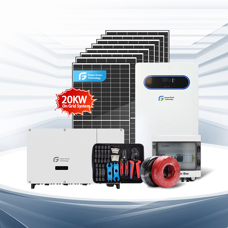 Домашнее использование 20 кВт на солнечной энергетической системе Grid Tie для торговли