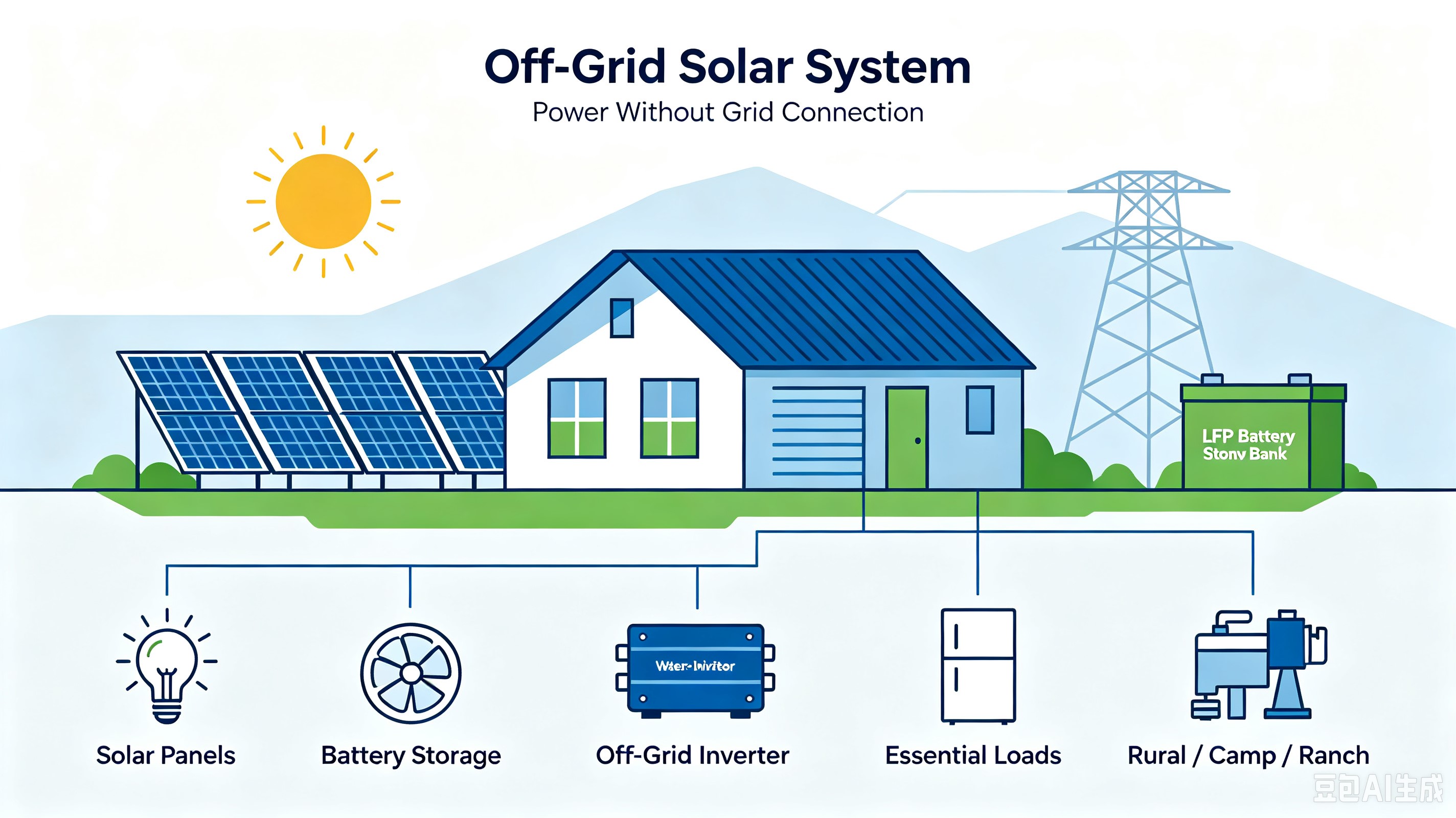 Off-Grid Solar System: Power Your House Without Grid Connection
