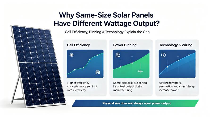 Same-Size Solar Panels Comparison